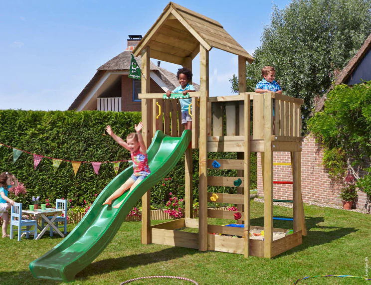 Jungle Mansion | Wooden climbing frame with slide Jungle Mansion | Wooden climbing frame with slide