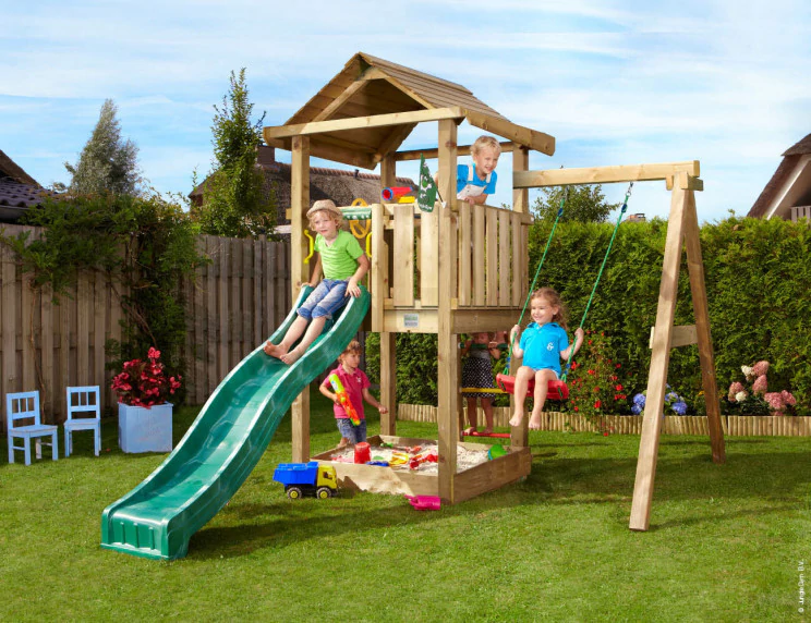 Jungle House | Wooden climbing frame with swing Jungle House | Wooden climbing frame with swing