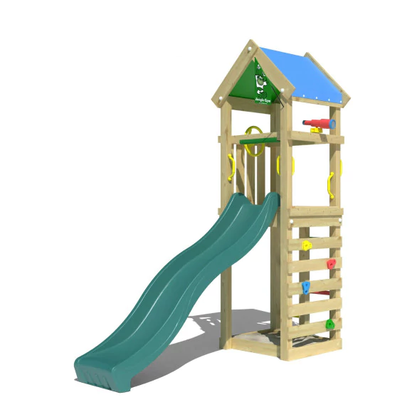 Jungle Patio | Wooden climbing frame with slide Jungle Patio | Wooden climbing frame with slide