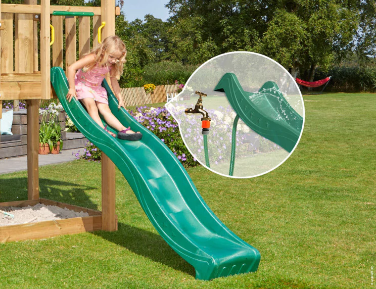 Jungle Patio | Wooden climbing frame with slide Jungle Patio | Wooden climbing frame with slide