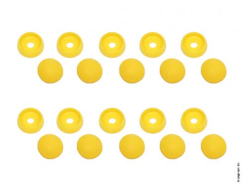 Bolt Cap Set (10x)- Yellow