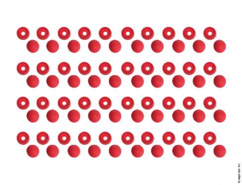 Bolt Cap Set (40x)- Red